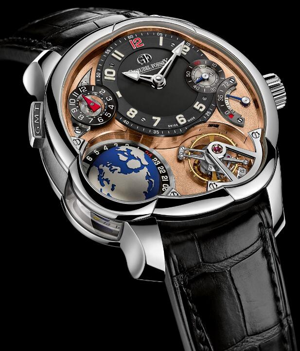 Review Greubel Forsey GMT Sport Platinum Rose gold Dial watches price